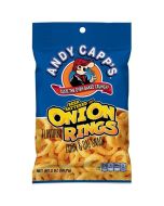 American Sweets - A large 57g bag of Andy Capp's Onion Rings American Crisps.