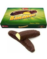 Chocolate bananas in a 150g box containing 6 large bananas