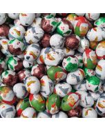 Christmas Sweets - chocolate balls with a festive Christmas foil wrapper!