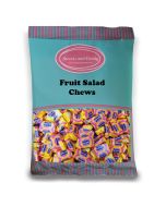 Fruit Salad Chews - 1Kg Bulk bag of retro pineapple and raspberry flavour chewy sweets