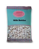 Barratts Milk Bottles - 1Kg Bulk bag of retro milk flavour, gummy sweets, dusted in icing sugar