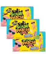 American Sweets - A pack of 3 Sour Patch tropical flavour American candy in a handy theatre box!