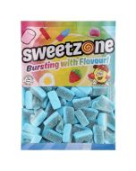 Retro Sweets - A bulk 1kg bag of Sweetzone blue raspberry slice sweets