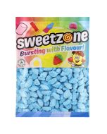 Retro Sweets - A bulk 1kg bag of Sweetzone Jelly Blue Raspberry sweets