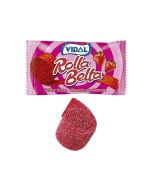 Vidal fizzy strawberry rolled up candy belts