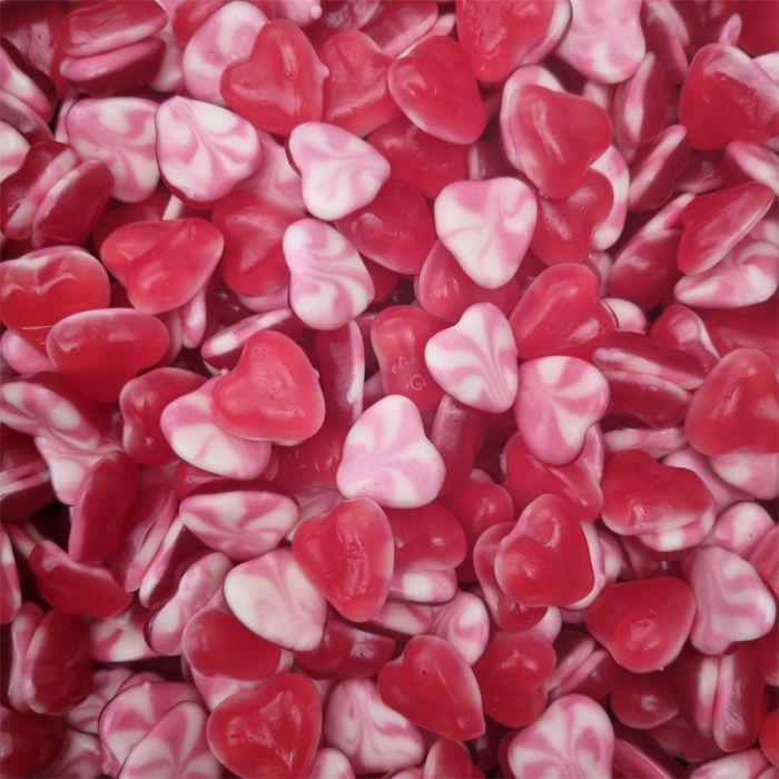 Jelly Hearts 1Kg - Pick and Mix Sweets - Retro Sweets - Jelly