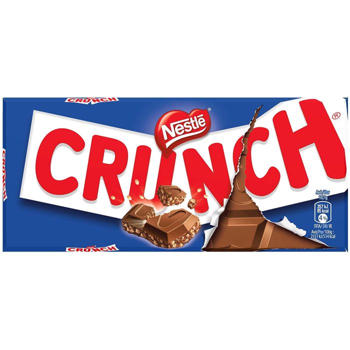 Nestle Milk Crunch Bar 100g - Chocolate Bars - Retro Sweets - Sweet Hampers