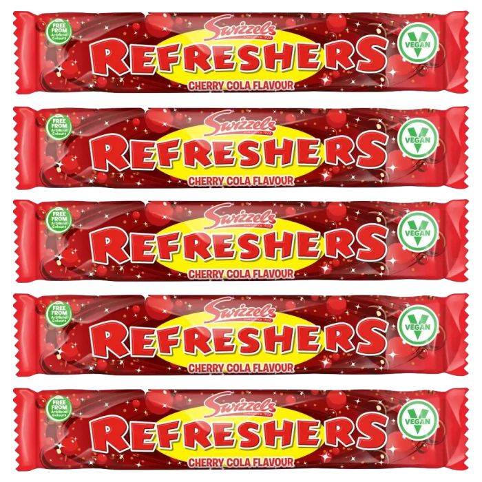 Refresher Bars - Cherry Cola - 5 Pack - Retro Sweets - Chewy Sweets ...