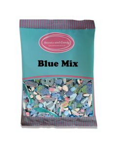 Blue Mix 1kg - A bulk 1kg bag of mixed blue pick and mix sweets