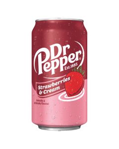 American Drinks - Strawberry and cream flavour Dr Pepper in a can