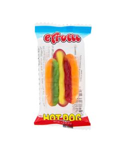 American Sweets - fruit flavour gummy sweets shaped like hotdogs