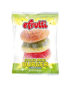 American Sweets - sour fruit flavour gummy sweets shaped like burgers