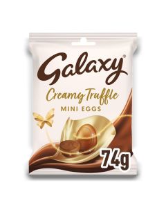 Galaxy Truffle Easter Mini Eggs in a share size bag.