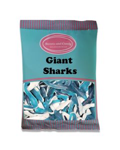Giant Sharks 1kg - A bulk bag of retro jelly sharks sweets in giant size!