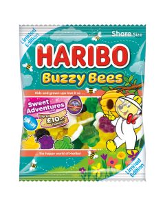 Retro Sweets - A 140g bag of Haribo jelly sweets in the shape of buzzy bees!