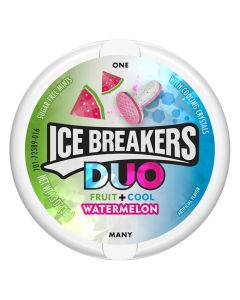 Ice Breakers Duo Watermelon - American candy mints with watermelon flavour