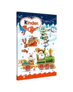 Christmas Advent Calendar - Kinder mini chocolate inside a colourful advent calendar