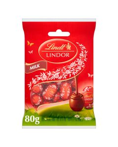 Lindt Lindor mini eggs, foiled wrapped mini eggs with melting lindor centres