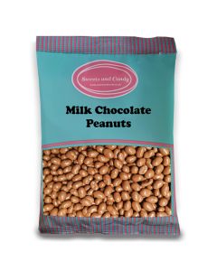 Chocolate Peanuts - 1Kg Bulk bag of traditional crunchy peanuts covered in a milk chocolate coating