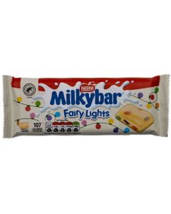 Christmas Sweets - Milkybar white chocolate bar with festive smarties inside