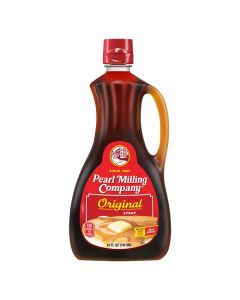 A large 710ml bottle of Aunt Jemima American pancake syrup