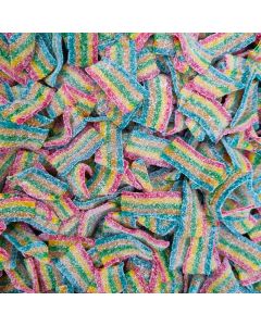 Rainbow Bites - A bulk 3kg bag of bitesize pieces of the pick and mix sweets rainbow belts