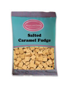 Salted Caramel Fudge 1kg bag - traditional cubes of salted caramel flavour fudge
