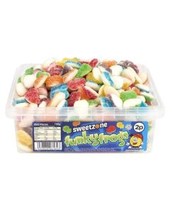 Sweetzone Funky Frogs in a bulk plastic tub