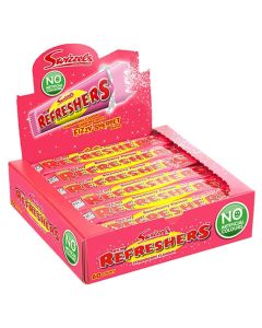 Swizzels strawberry refresher chew bars in a full box of 60
