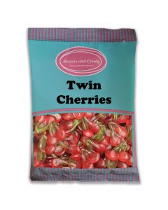 Twin Cherries 1kg Bag - Retro jelly sweets shaped like cherries