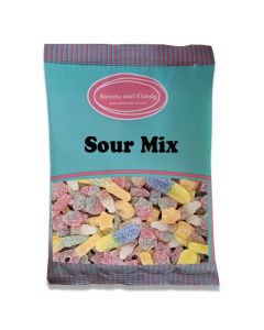 Vegan Sour Mix 1kg - An assortment of sour vegan sweets!