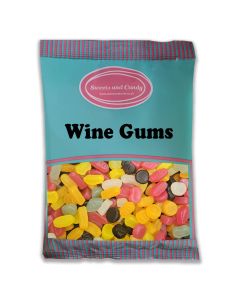 Vegan Wine gums in a bulk 1 kg bag. 