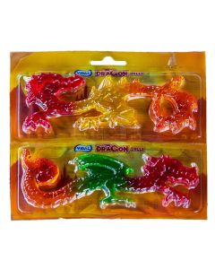 A pack of 2 fruit flavour jelly dragons