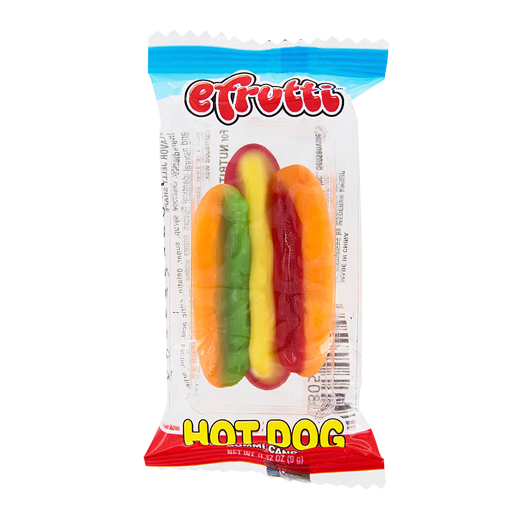 E Fruitti Gummi Hot Dogs - American Sweets - American Candy - Gummy ...