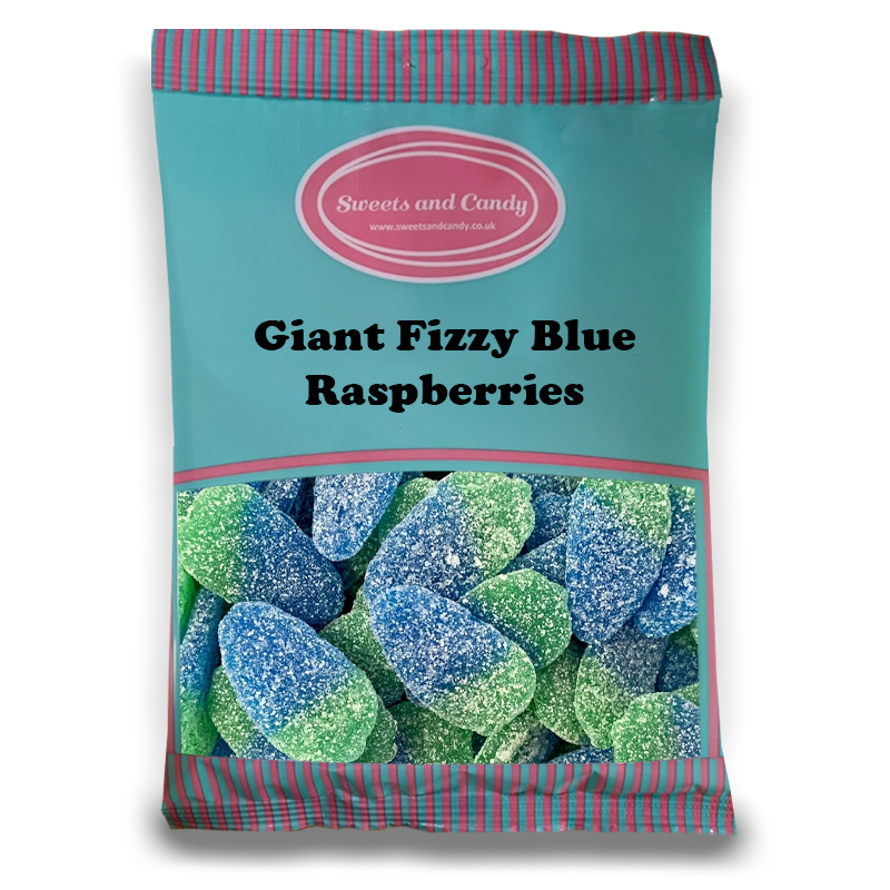 Giant Fizzy Blue Raspberries 1kg Pick And Mix Sweets Retro Sweets