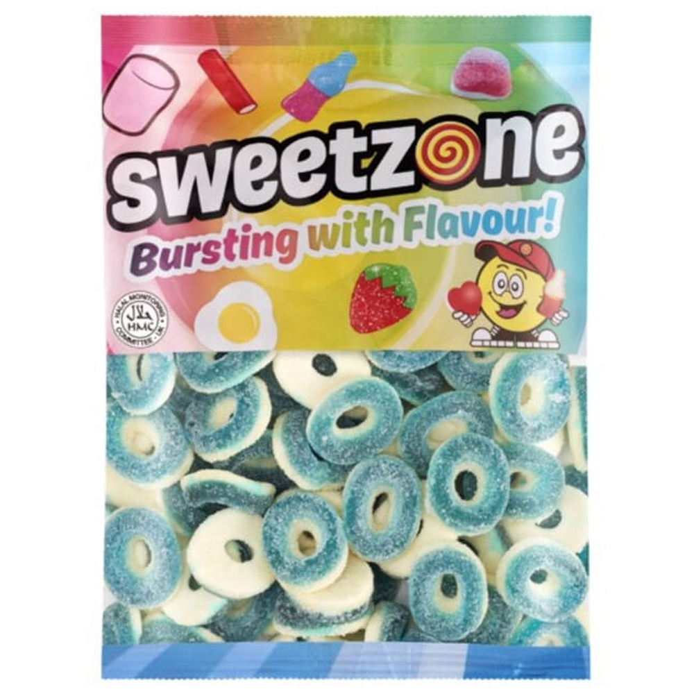 Sweetzone Blue Raspberry Rings 1kg Pick And Mix Sweets 1kg Sweets