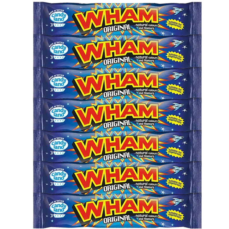 Wham Chew Bars - 7 Pack - Retro Sweets - Pick and Mix Sweets - Chewy Sweets