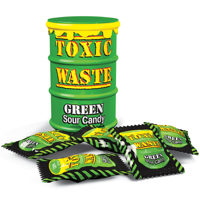 Toxic Waste Green - Sour Sweets - Retro Sweets - Pick and Mix Sweets ...